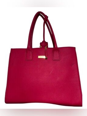 NEW Joy & Iman Hollywood Glambag Marsala Red Leather - 2004 Deadstock - NIP Set